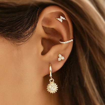 Radiant Glow Ear Cuff and Earring Set