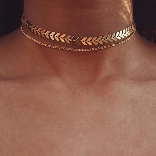 Chevron Glow Choker