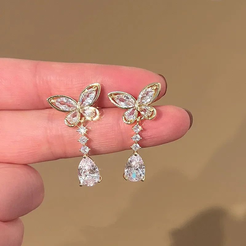 Butterfly Golden Earrings