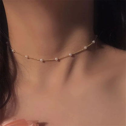 Pearl Cascade Choker