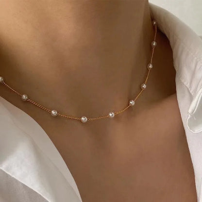 Pearl Cascade Choker